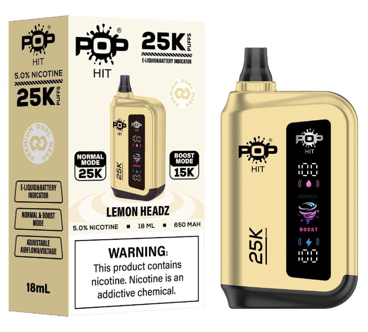 POP HIT 25K Disposable Vape – Dual Mode | Coffee and Vape South Africa - Coffee and Vape Shop South Africa