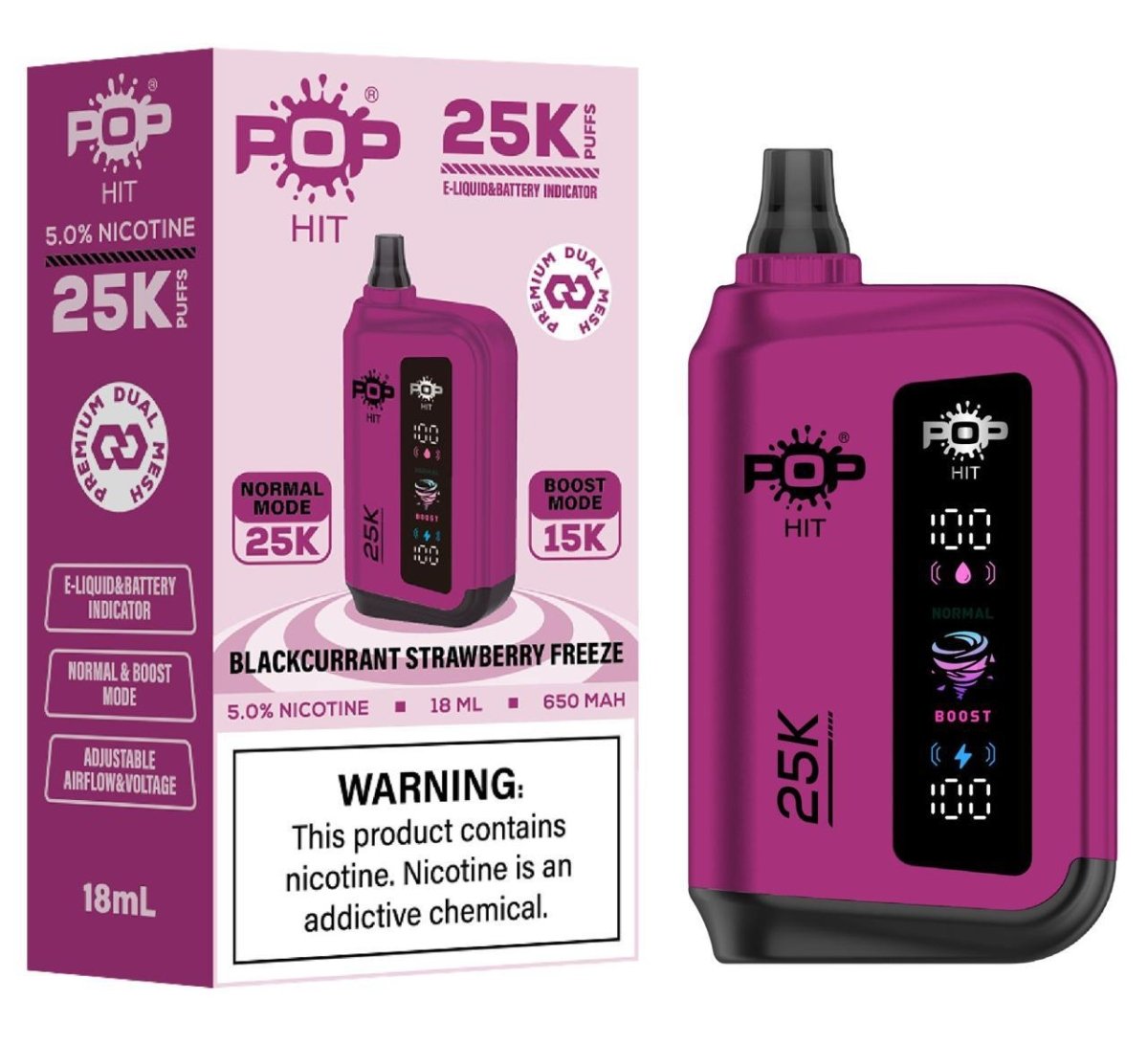 POP HIT 25K Disposable Vape – Dual Mode | Coffee and Vape South Africa - Coffee and Vape Shop South Africa