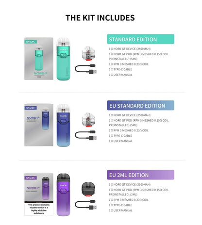 SMOK Nord GT Kit: Unleash Power, Style, and Customization - Coffee and Vape Shop South Africa