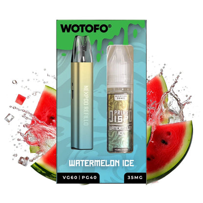 Wotofo X Prime Refillo Starter Kit (15ML Vape Juice FREE) + Coils - Coffee and Vape Shop South Africa