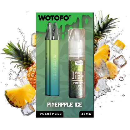 Wotofo X Prime Refillo Starter Kit (15ML Vape Juice FREE) + Coils - Coffee and Vape Shop South Africa